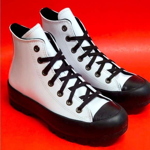 Converse Shoes - Converse Women's CTAS Lugged Hi Patent Leather 572570C White/Black